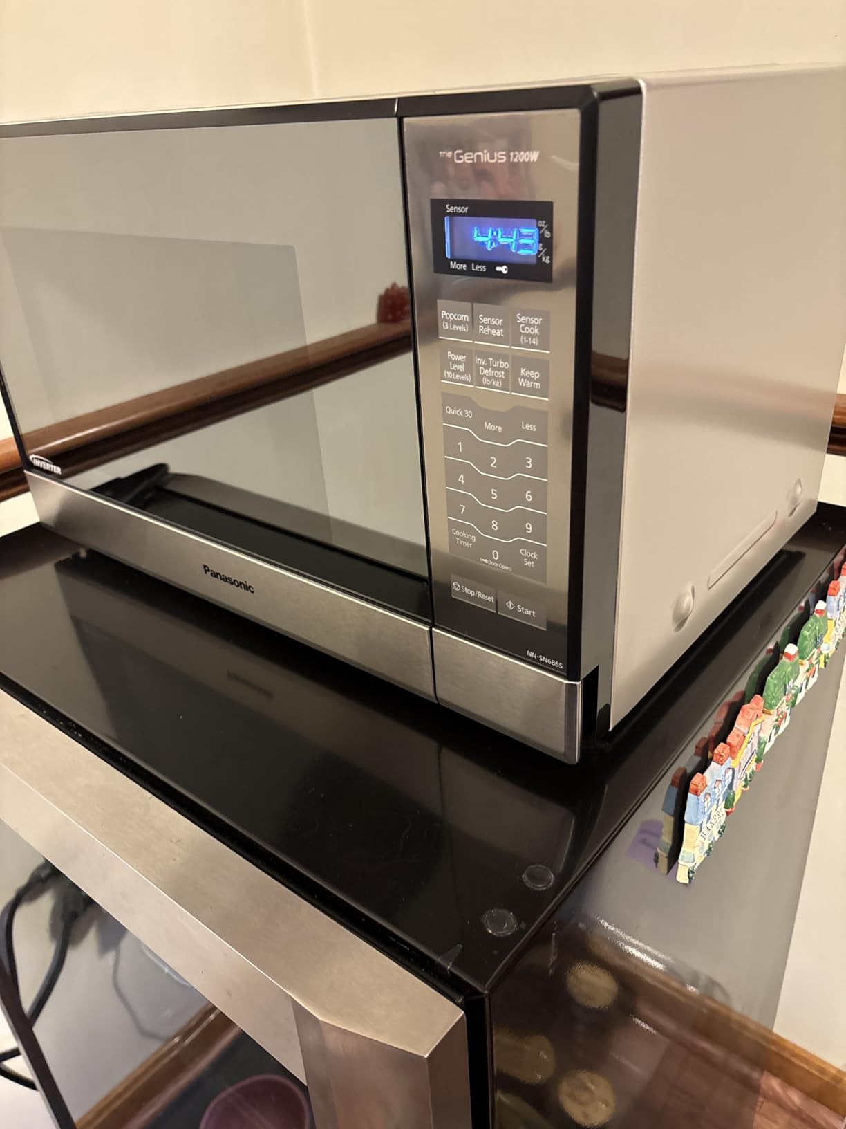 Panasonic Microwave Oven NN-SN686S Stainless Steel Countertop/Built-In with Inverter Technology and Genius Sensor, 1.2 Cubic Foot, 1200W customer photo 1