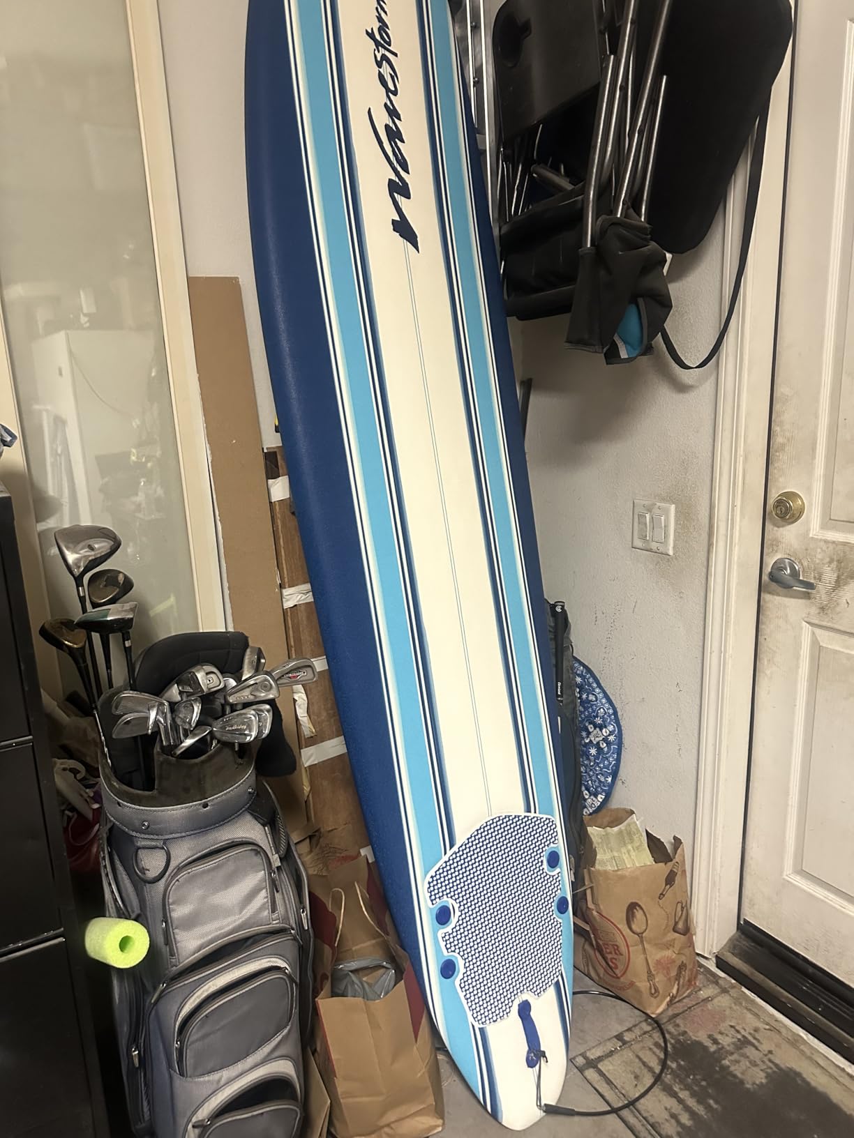 Wavestorm 8ft Classic Surfboard Foam Wax Free Soft Top Longboard customer photo 1