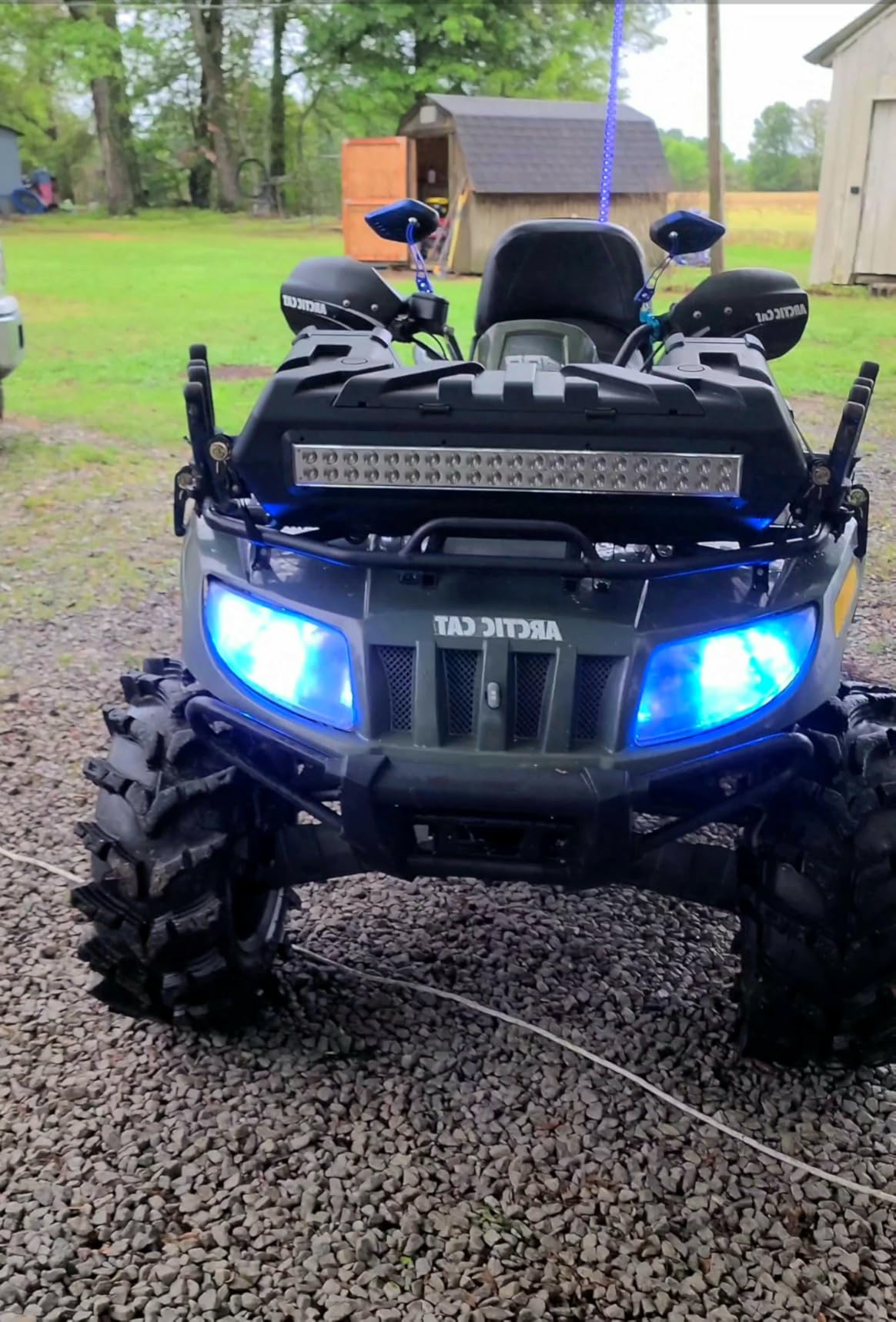 BOSS Audio Systems ATVB95LED ATV UTV Sound System - 8 Inch Full Range Stereo Speakers, 1.5 Inch Tweeters, IPX5 Weatherproof, Built-in Amplifier, Bluetooth Remote, Light Bar, Storage Compartment customer photo 1
