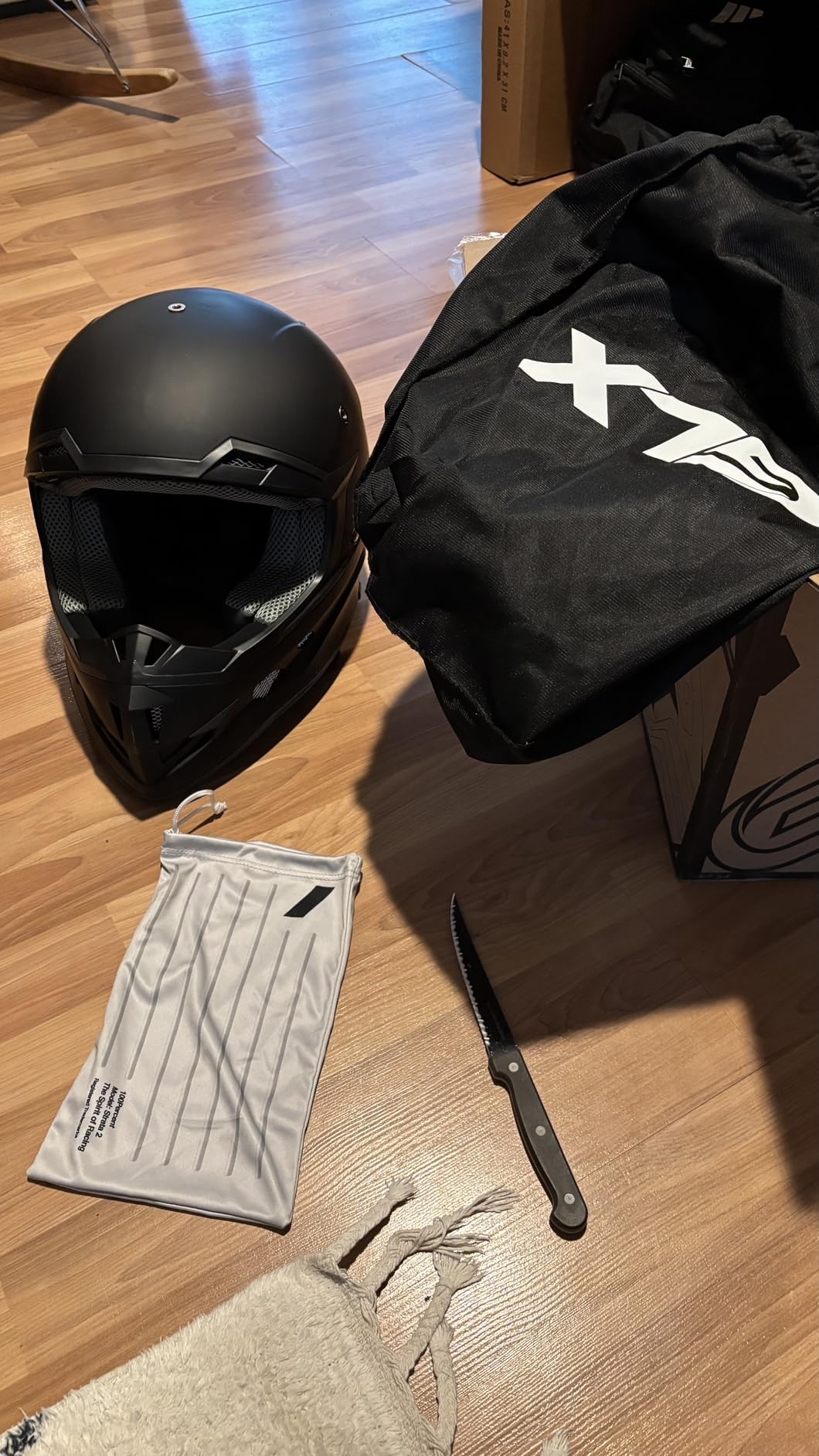 YEMA Adults Dirt Bike Helmets, Ventilated Motocross ATV Dirtbike Offroad BMX MX Helmets, DOT Approved Motorcycle Helmets, YM-915, Black customer photo 2