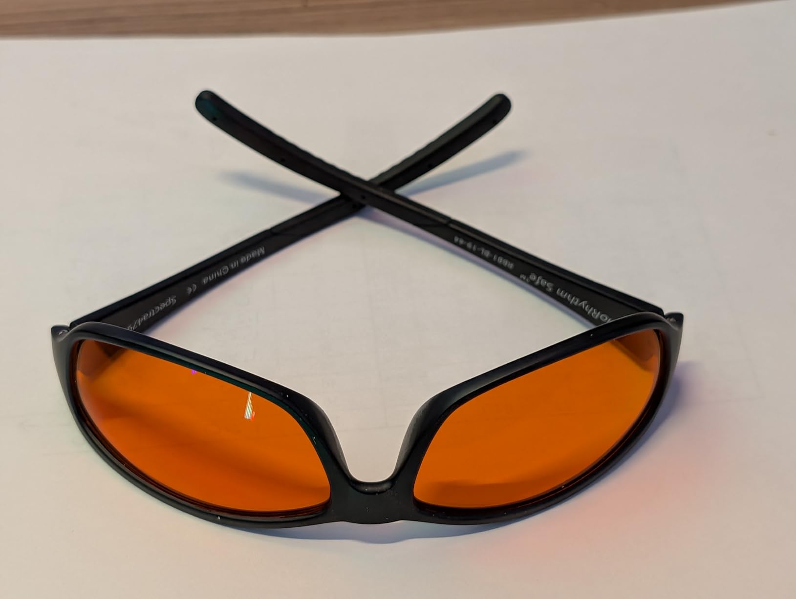 Blue Light Blocking Amber Glasses for Sleep 99.9 Percent Effective - Nighttime Eye Wear - Special Orange Tinted Glasses Help You Sleep and Relax Your Eyes customer photo 2