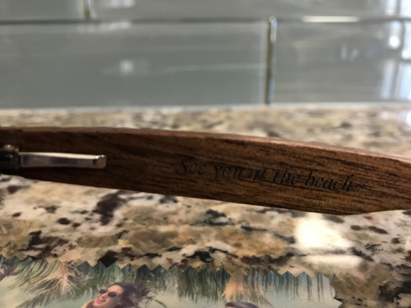 Woodies Walnut Wood Sunglasses with Black Polarized Lenses for Men and Women | 100% UVA/UVB Ray Protection customer photo 2