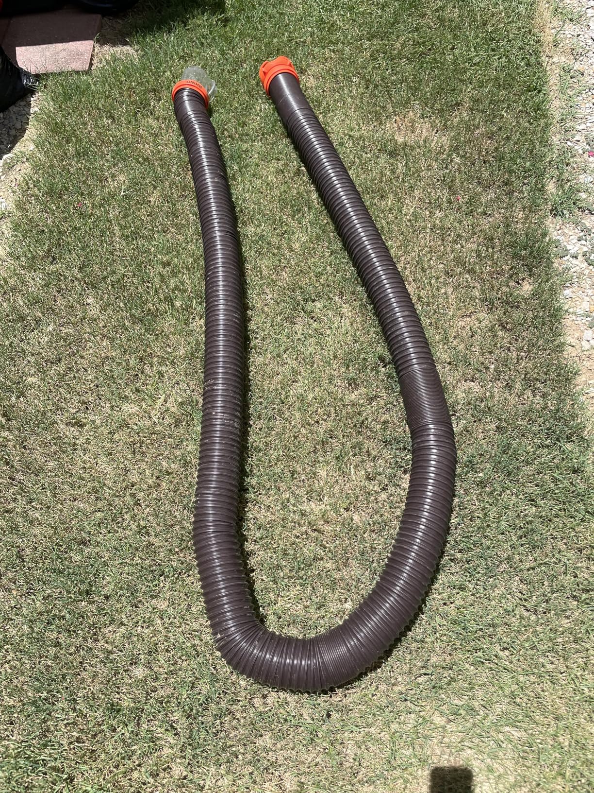Camco RhinoFLEX 15-Ft RV Sewer Hose Kit - Features Clear Elbow Fitting w/Removable 4-in-1 Adapter - Connects to 3