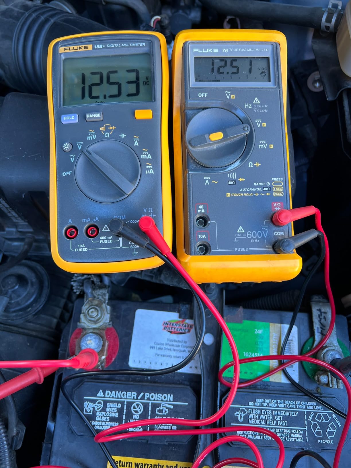 Fluke 15B+ Digital Multimeter AC/DC Voltage up to 1000V and 10A customer photo 1