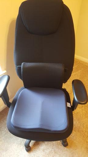 Everlasting Comfort The Original Lumbar Support Pillow for Office Chair - Improves Posture, Promotes Back Pain Relief - Superior Back Support for Gaming and Desk Chairs customer photo 2
