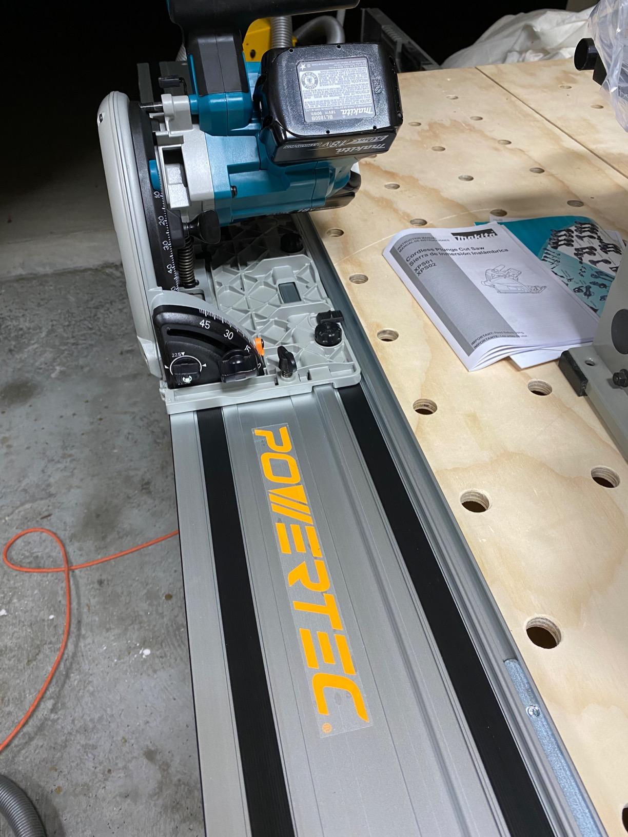 Makita XPS01PTJ 18-Volt X2 LXT Lithium-Ion (36V) Brushless Cordless 6-1/2 inch Plunge Circular Saw Kit (5.0Ah) with Guide Rail customer photo 1