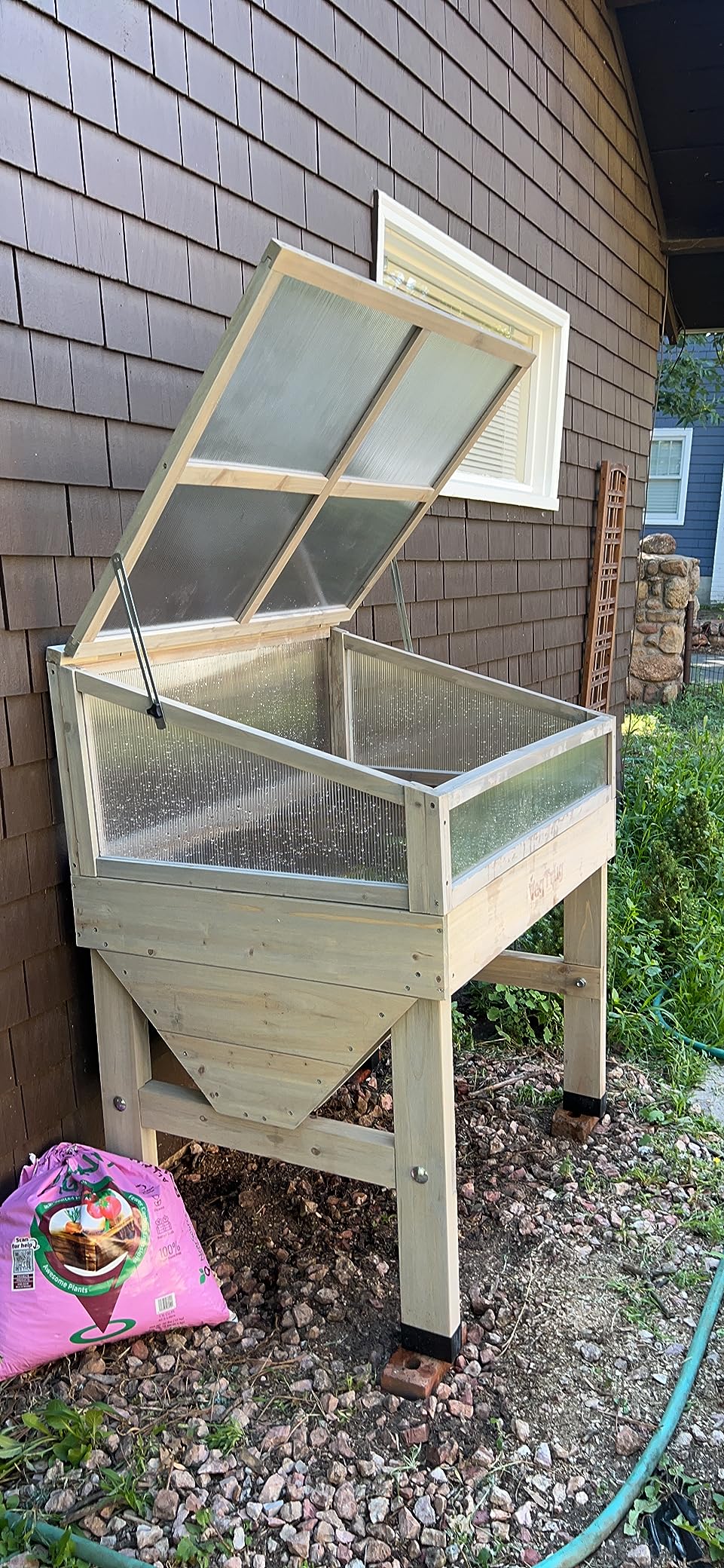 VegTrug Cold Frame for Classic Small 1m Raised Bed, Natural - Durable Wooden Gardening Cover Compatible with Raised Beds for Plant Protection & Extended Growing Season customer photo 1