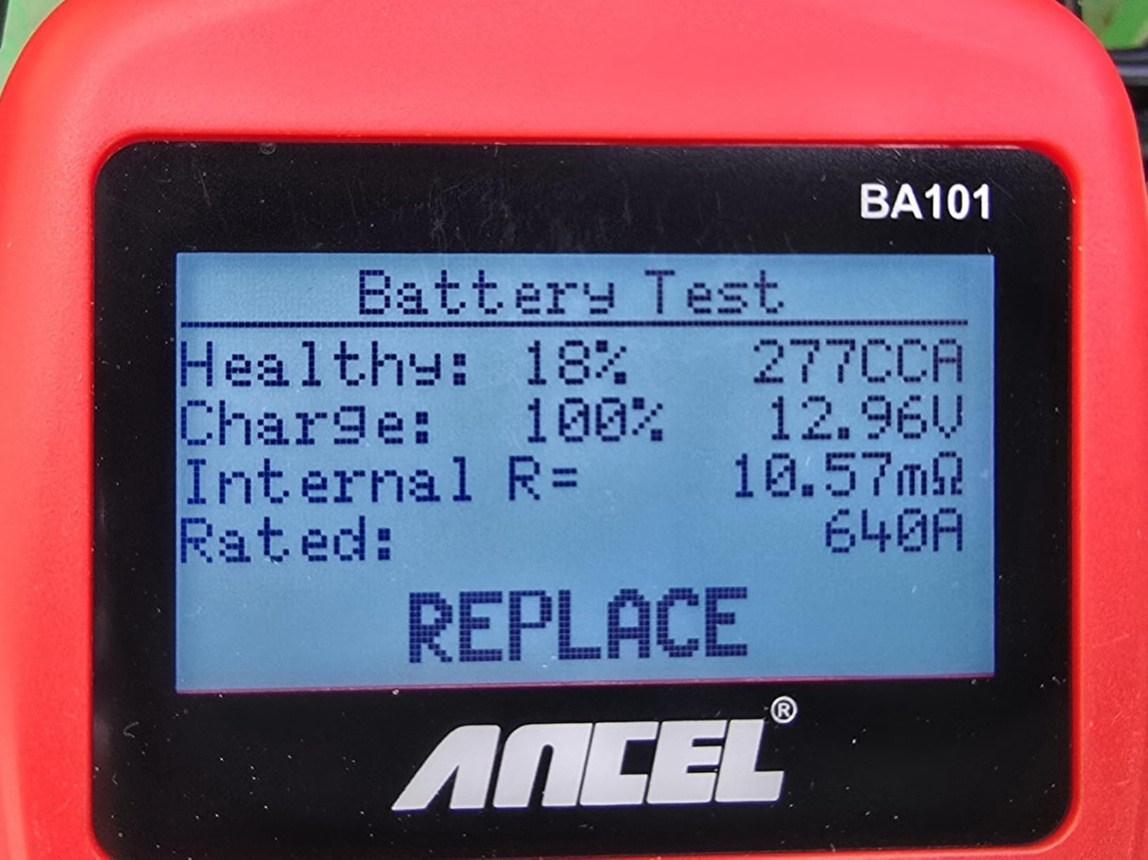 ANCEL BA101 Car Battery Tester, 12V Digital Automotive Alternator Meter Diagnostic Tool, 100-2000 CCA Load Capacity, Charging & Cranking Analyzer for Truck, Boat, RV, Marine Vehicle, and More customer photo 2