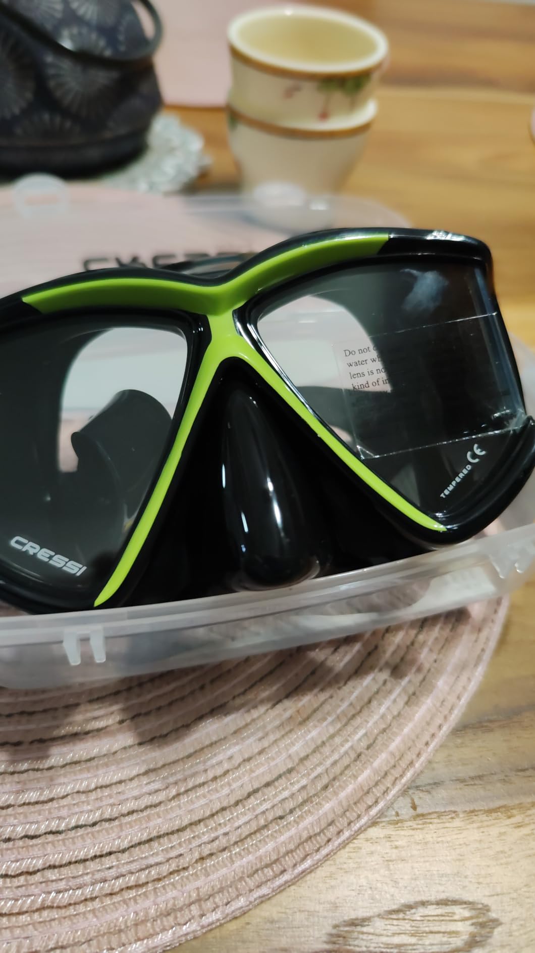 Cressi Wide View Dive Mask - 4-Window Tempered Glass - Soft Silicone Skirt for Perfect Seal - Pano 4: Designed in Italy customer photo 1