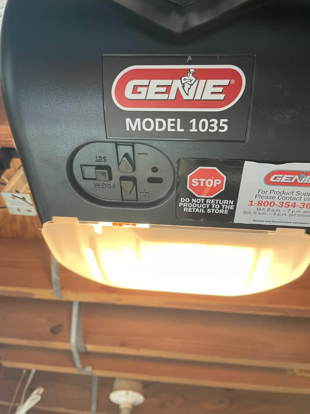 Genie Chain Drive 500 Garage Door Opener - Model 1035 - Reliable Chain Drive Garage Opener,Black customer photo 1