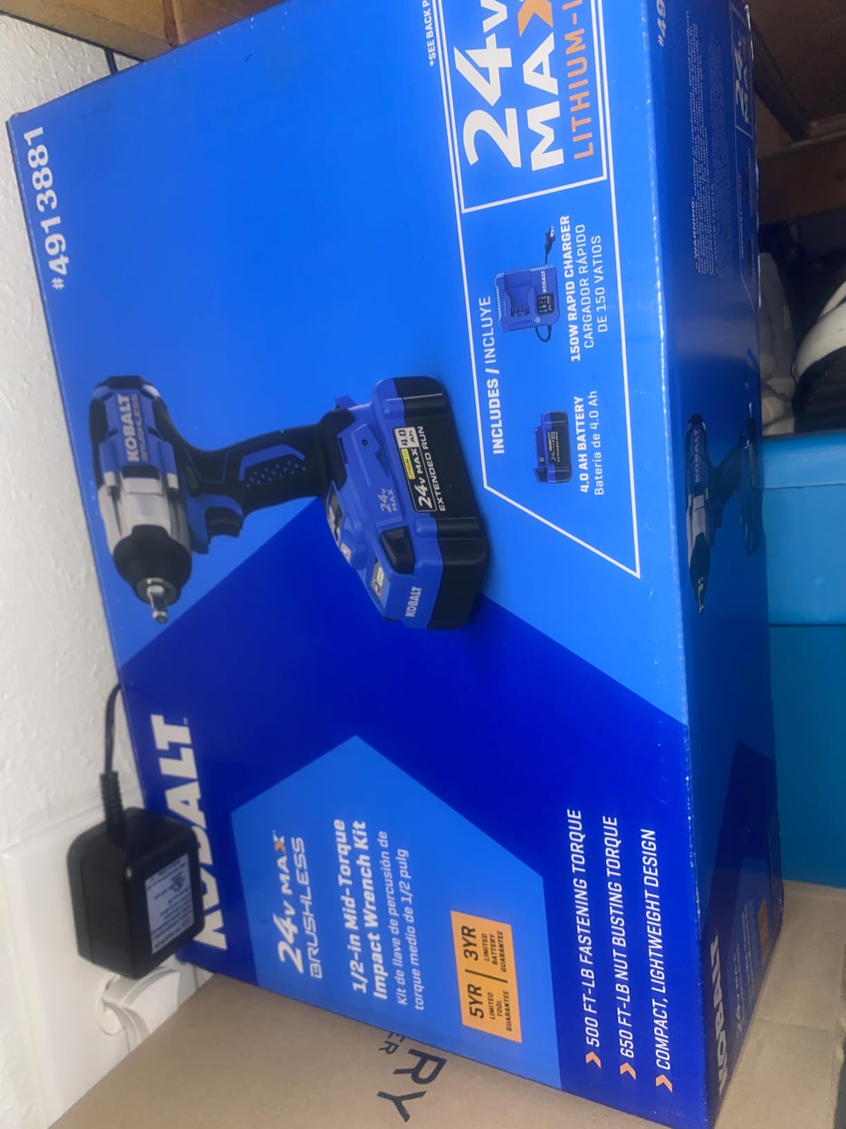 Kobalt 24-Volt Max-Volt 1/2-in Drive Cordless Impact Wrench customer photo 2