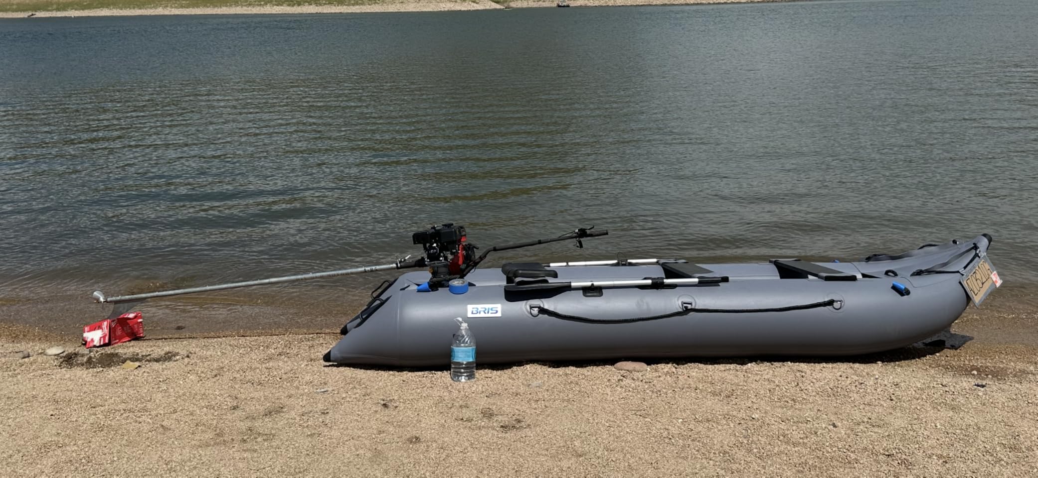 BRIS 14.1ft Inflatable Boat Inflatable Kayak 3 Person Kayak Canoe Fishing poonton Boat customer photo 2