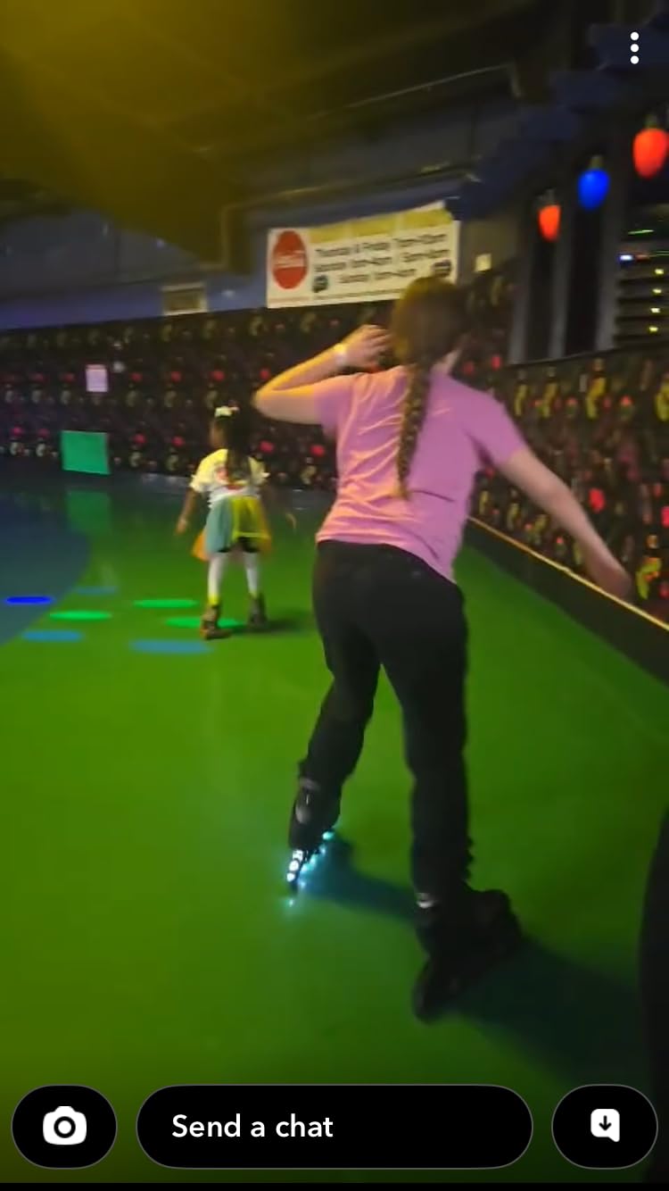 2PM SPORTS Vinal Girls Adjustable Flashing Inline Skates, All Wheels Light Up, Fun Illuminating Skates for Kids Men Adult Women and Boys customer photo 2