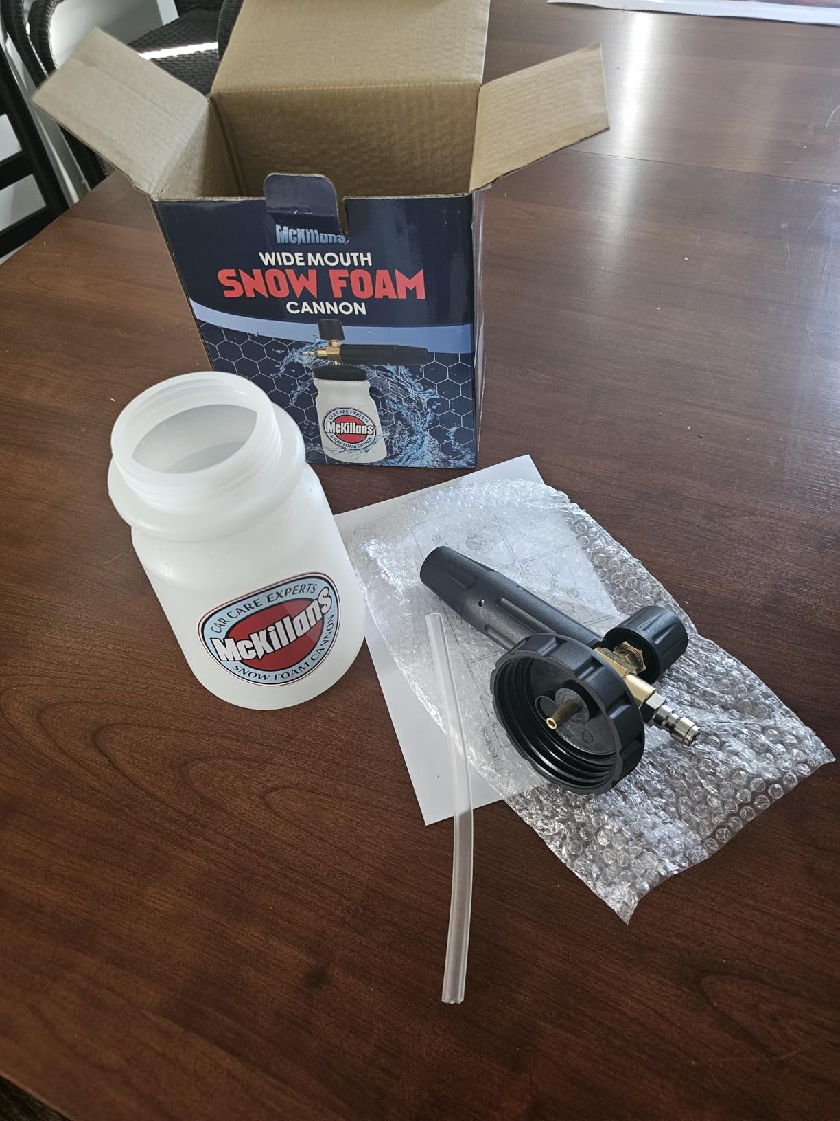 McKillans Foam Cannon for Pressure Washer (Wide Mouth) - Car Wash Snow Foam Cannon Lance with Adjustable Thick Foam + 1/4 Quick Connector customer photo 1