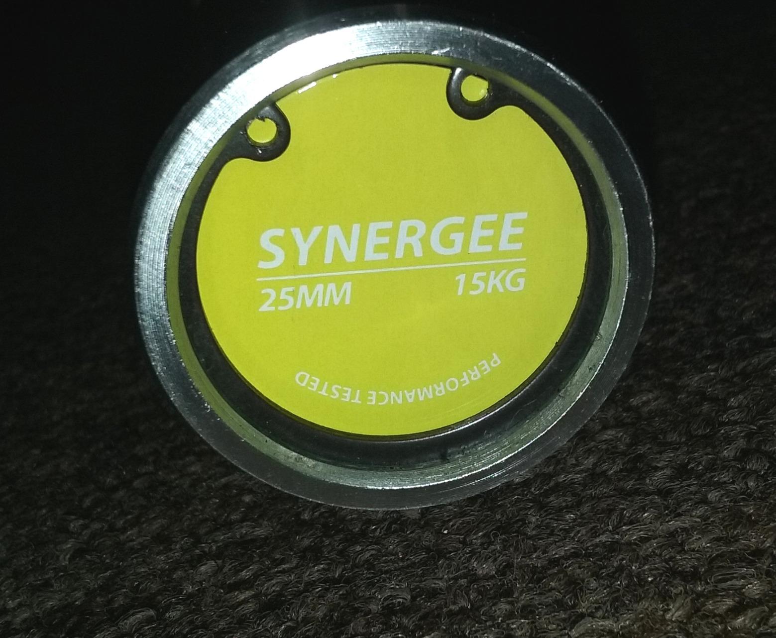 Synergee Regional Olympic 20kg Men's and 15kg Women's Hard Chrome & Black Phosphate Barbells. Rated 1500lbs for Weightlifting and Powerlifting. customer photo 1