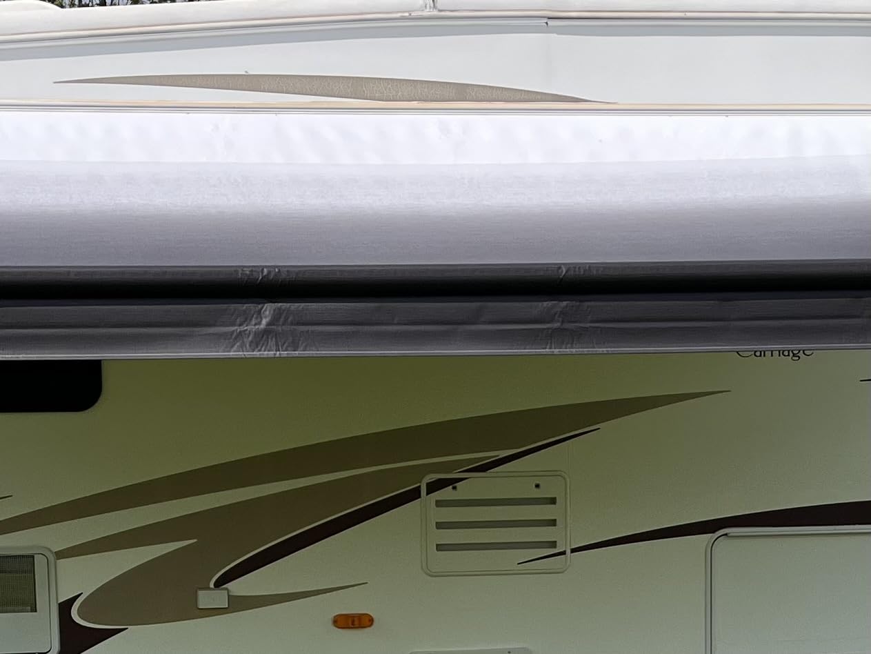 Shade Pro RV Awning Fabric Replacement | Durable Premium Grade Vinyl 16' [Fabric 15' 2