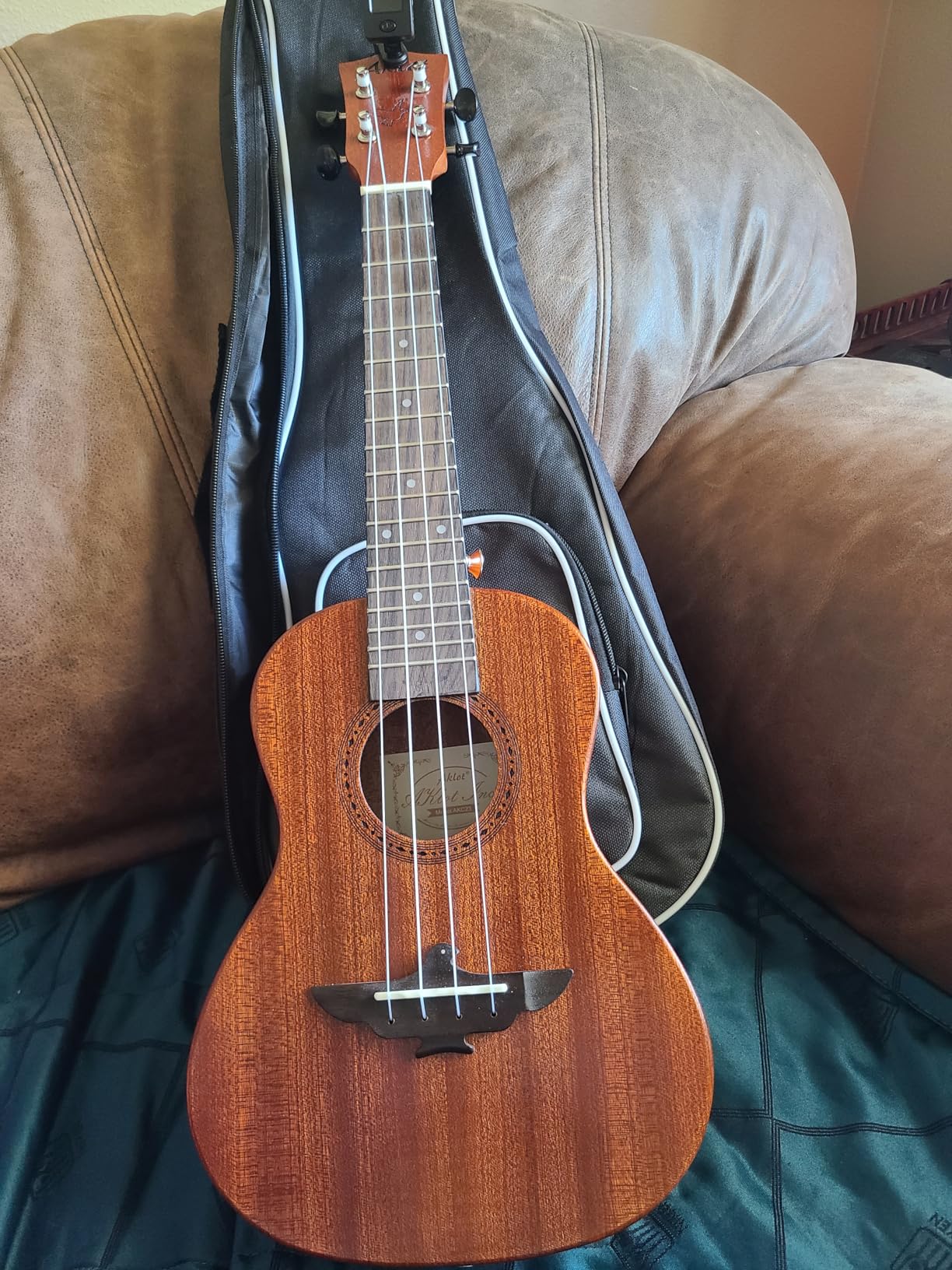 Ukulele, AKLOT Concert Ukelele Solid Mahogany 23 inch for Professional Beginners Adults Kit with Free Online Lesson and Uke Accessories customer photo 2