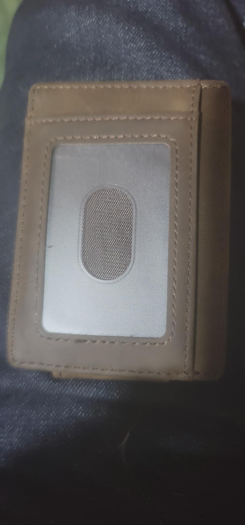 Slim Wallet for Men RFID Blocking Money Clip, Minimalist Front Pocket Credit Card Holder, Magnetic Thin Mens Wallets with ID Window customer photo 1