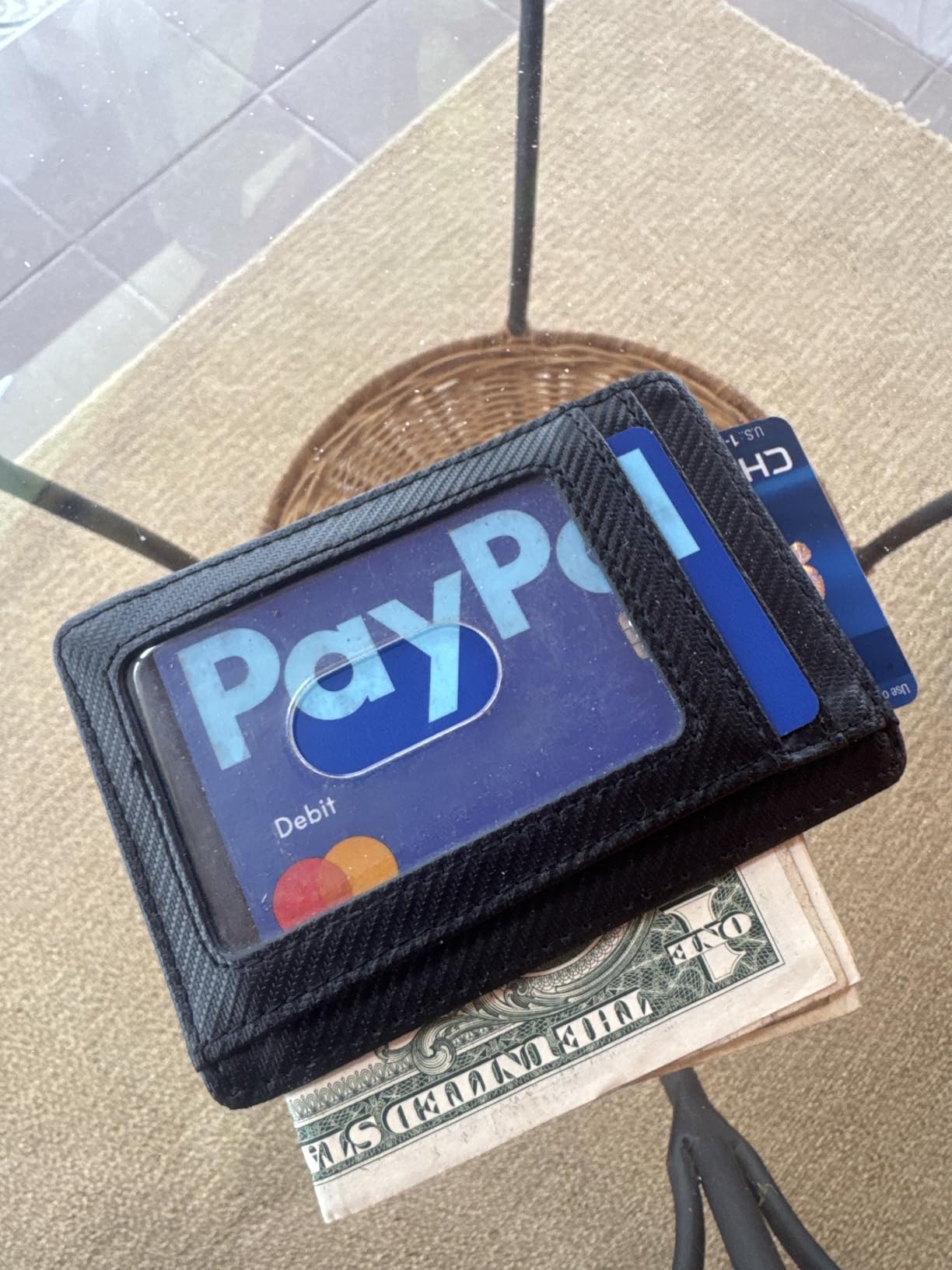 Slim Wallet Front Pocket Minimalist Leather RFID Blocking Medium Size customer photo 1