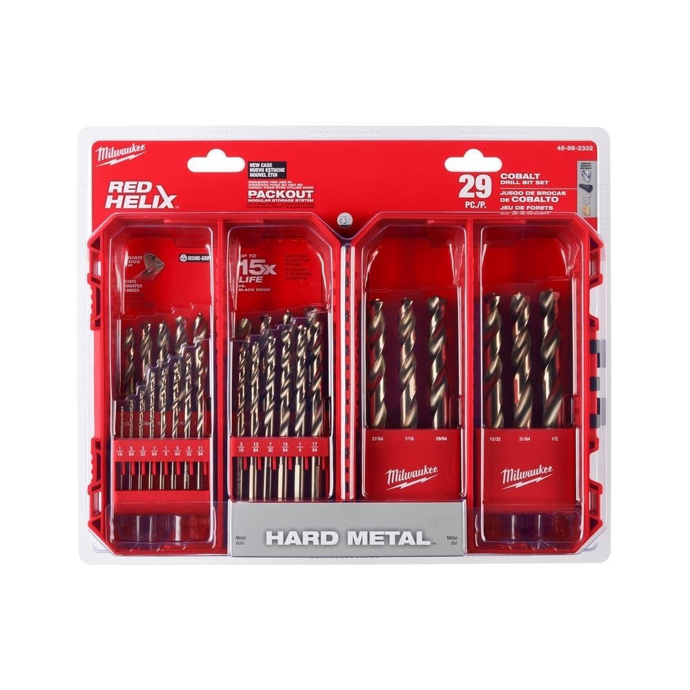 Milwaukee Electric Tools 48-89-2332 29Pc Cobalt Helix Drill Bit Set, Red customer photo 1