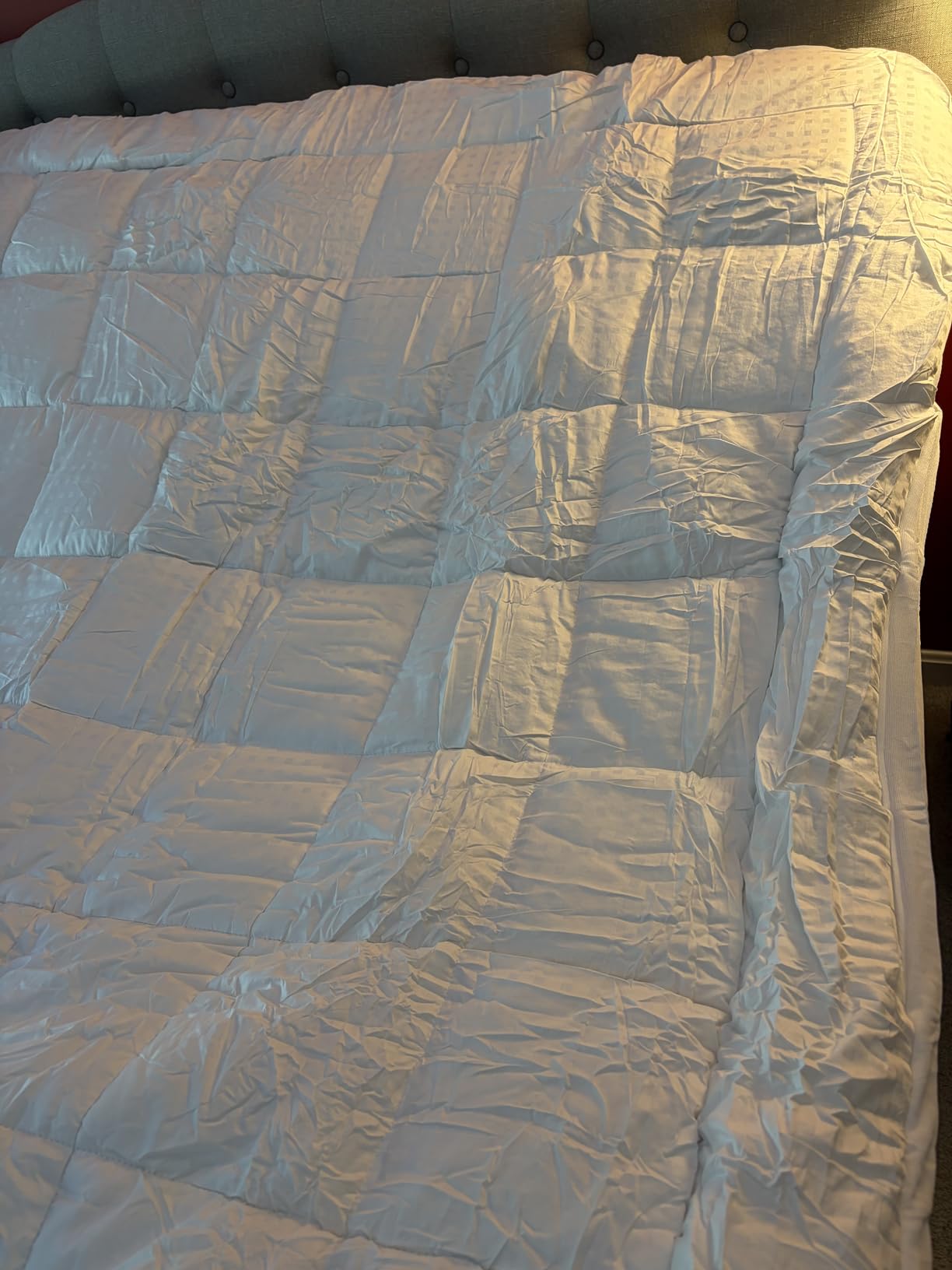 EASELAND Queen Size Mattress Pad Pillow Top Mattress Cover Quilted Fitted Mattress Protector Cotton Top Stretches up 8-21
