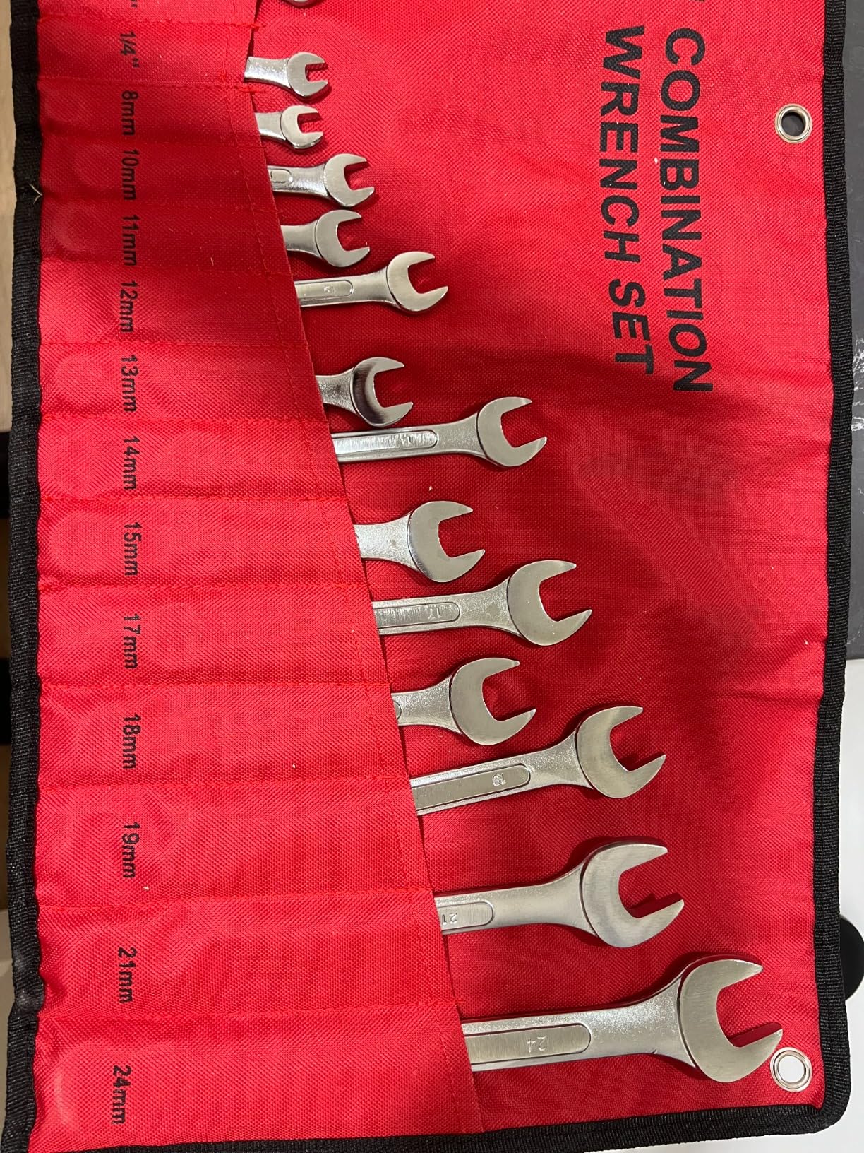 24-Piece All-Purpose Master Combination Wrench Set with Roll-up Pouch | SAE 1/4 to 1 inch, Metric 8mm to 24mm customer photo 2