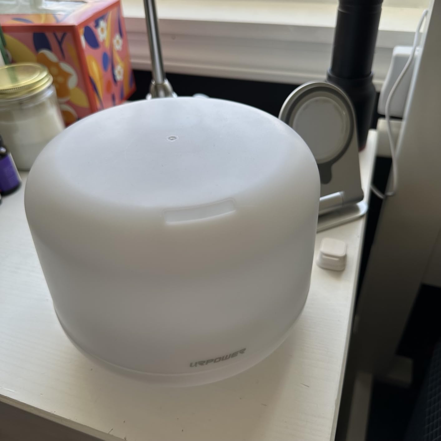 URPOWER Upgraded 500ML Essential Oil Diffuser Humidifiers Ultrasonic Aromatherapy Diffusers with 4 Timer Settings and Waterless Auto Shut-Off for Home Office Living Room Yoga Spa customer photo 1