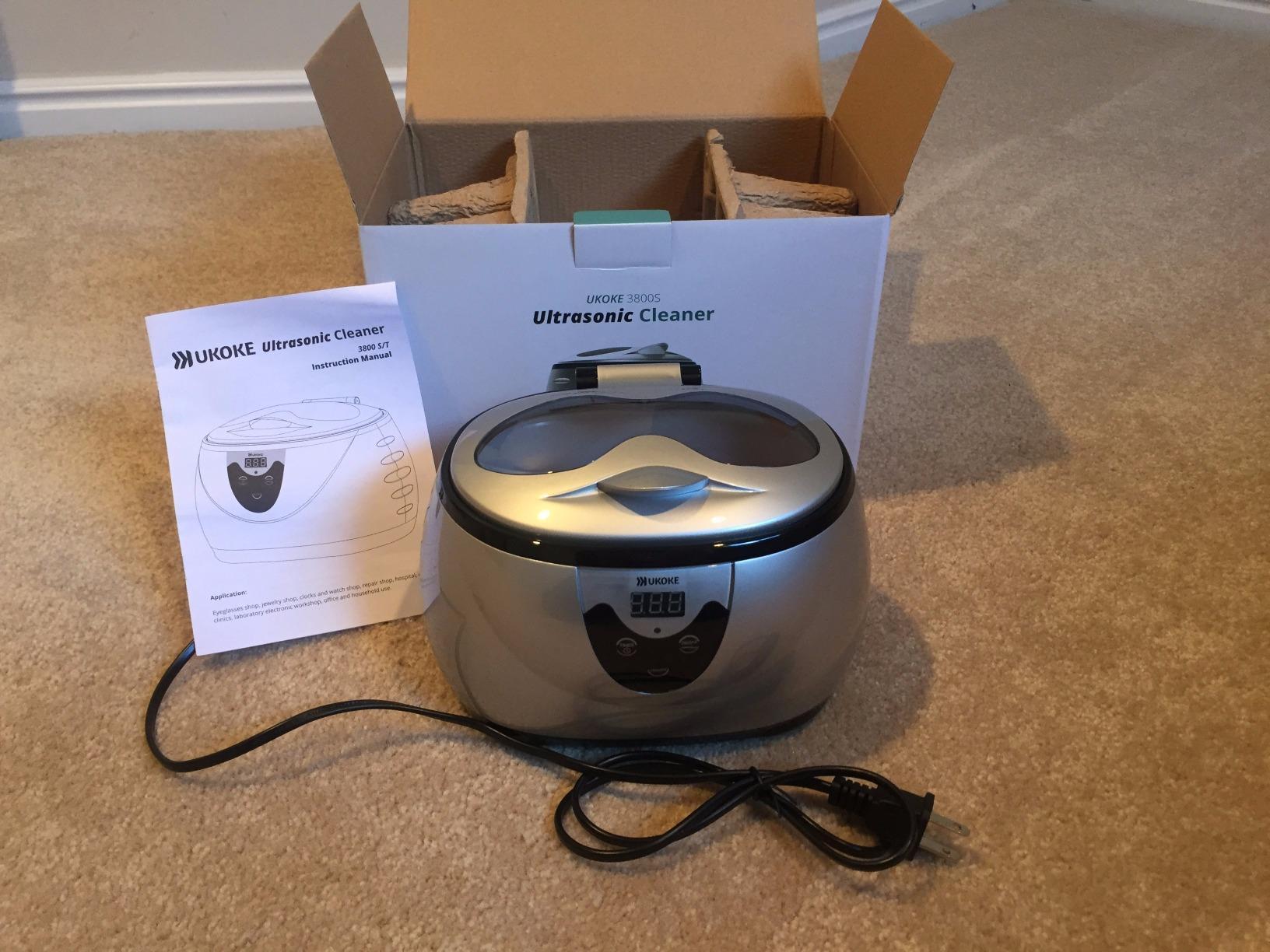 Ukoke UUC06S Ultrasonic Cleaner, Professional Jewelry Cleaner for Eyeglasses, Rings and Watches, 42kHz Portable Sonic Cleaner with 600ml Capacity Stainless Steel Tank customer photo 1
