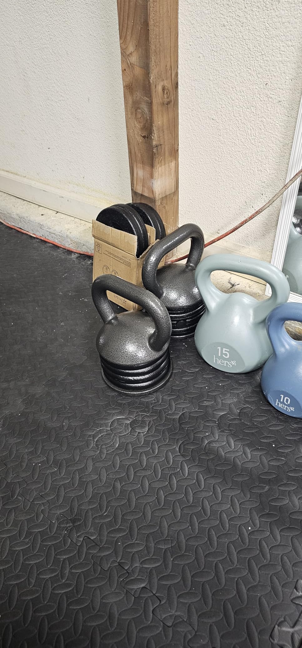 Apex Adjustable Heavy-Duty Kettlebell Weight for Strength Training and Weightlifting, Ideal Home Gym Equipment, Cast Iron, Grey APKB-5009 customer photo 1