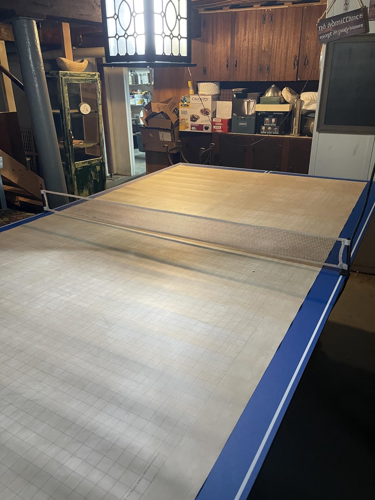 JOOLA Ping Pong Conversion Top with Net Set for Billiard and Pool Tables - Regulation Top Converts Billiards into Ping Pong Table - Includes Foam Padding for Protection - Steel Frame Option customer photo 1