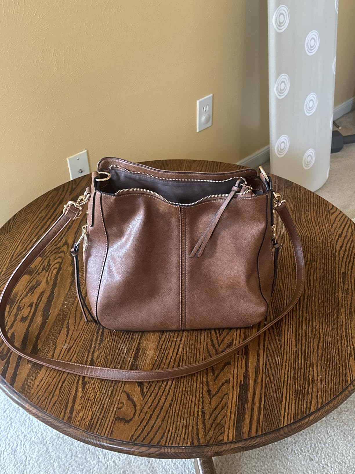 Realer Hobo Crossbody Bags for Women Designer Faux Leather Hobo Handbags Retro Large Size Shoulder Bag Bucket Purse customer photo 1