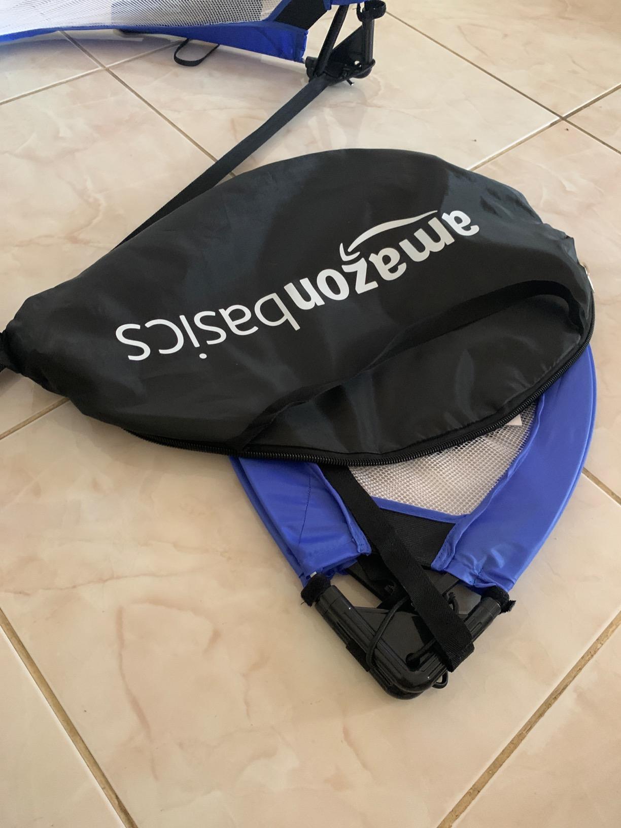 Amazon Basics Portable Pop Up Soccer Goal Set customer photo 2