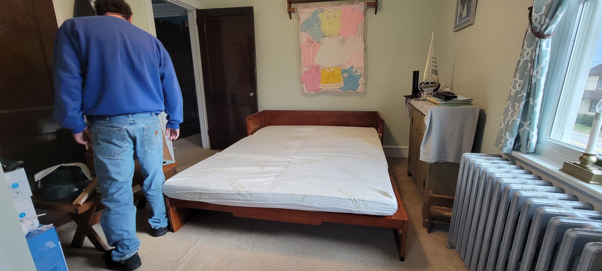 NIGHT & DAY Furniture Murphy Cube Cabinet Bed (Cherry) customer photo 1