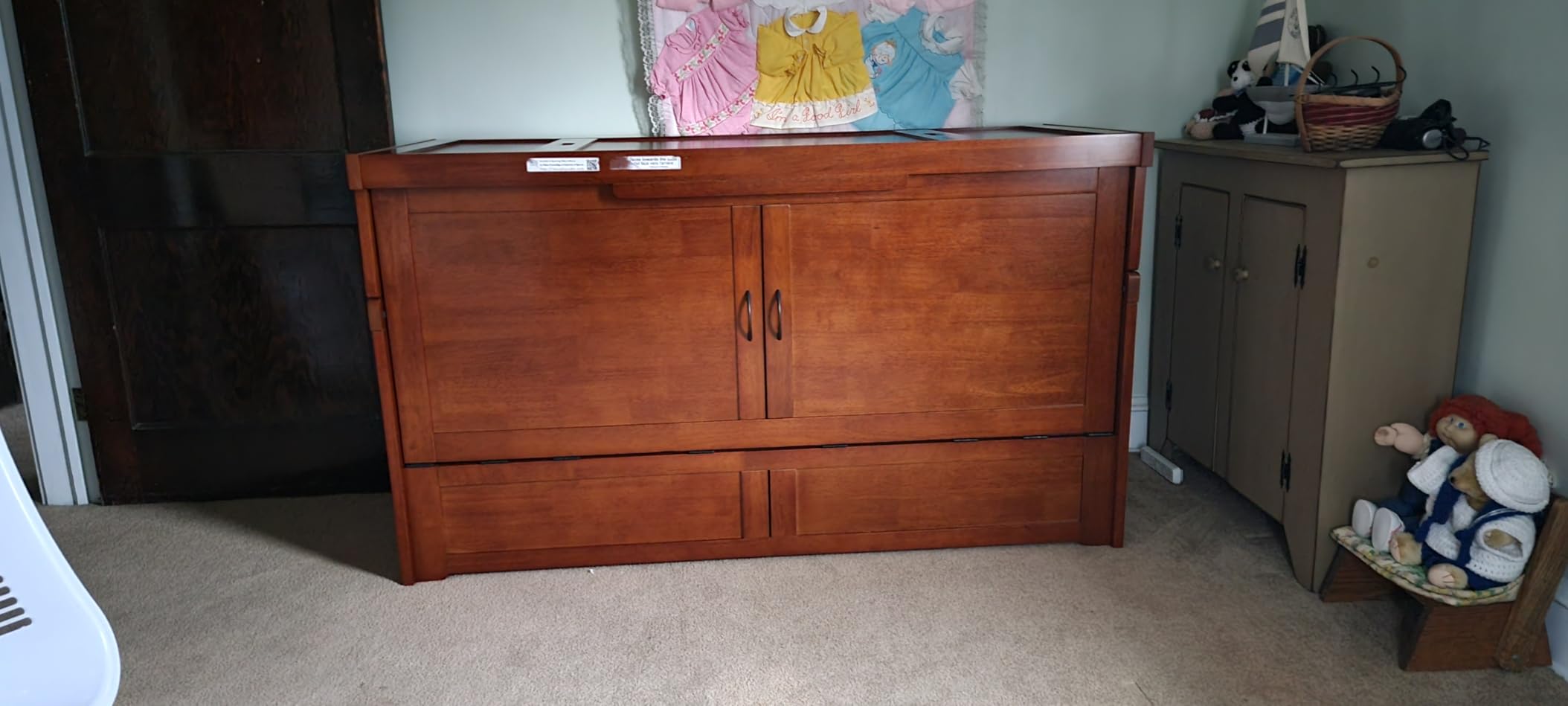 NIGHT & DAY Furniture Murphy Cube Cabinet Bed (Cherry) customer photo 2