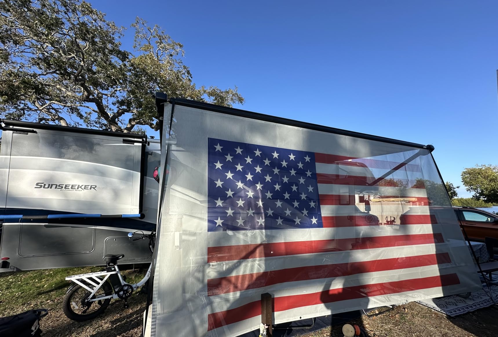 Tentproinc RV Awning Sun Shade Screen 8' X 15'3