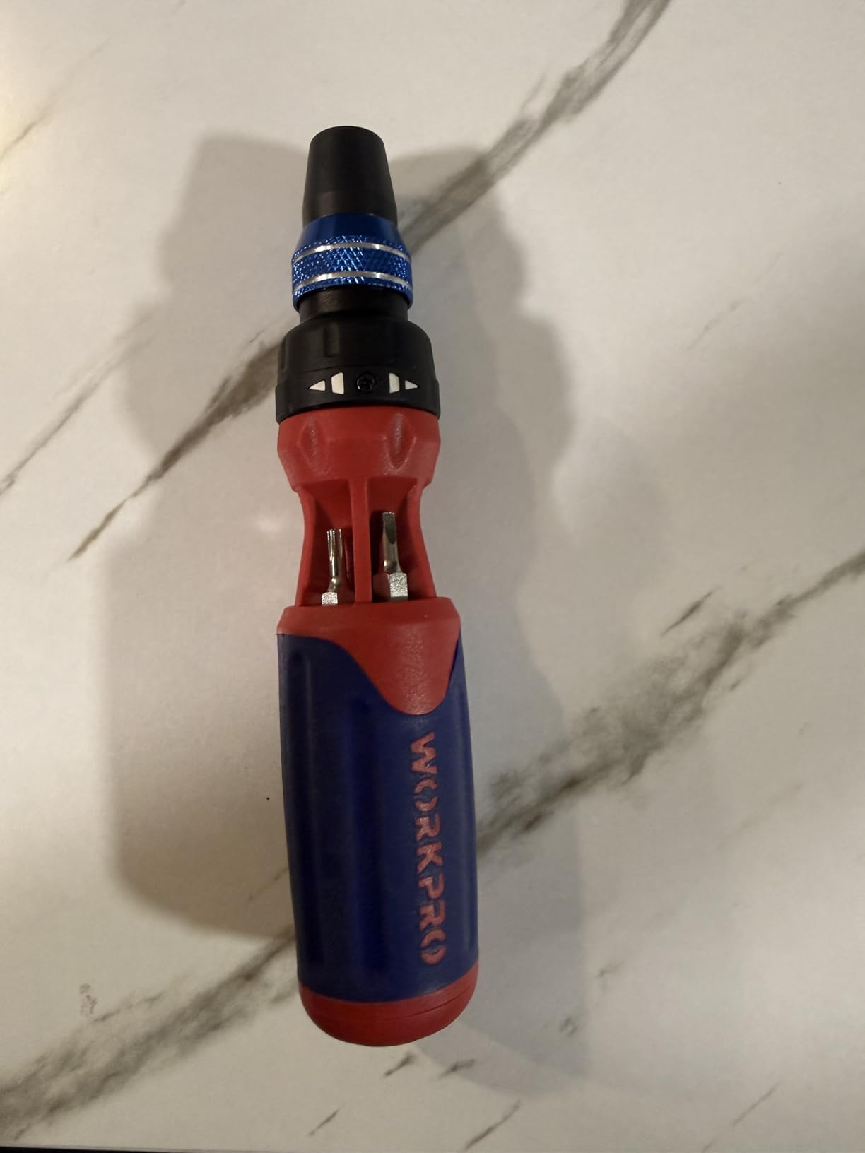 WORKPRO 12-in-1 Ratcheting Multi-Bit Screwdriver Set, Quick-load Mechanism Screwdriver with Double End Bits in Handle customer photo 1