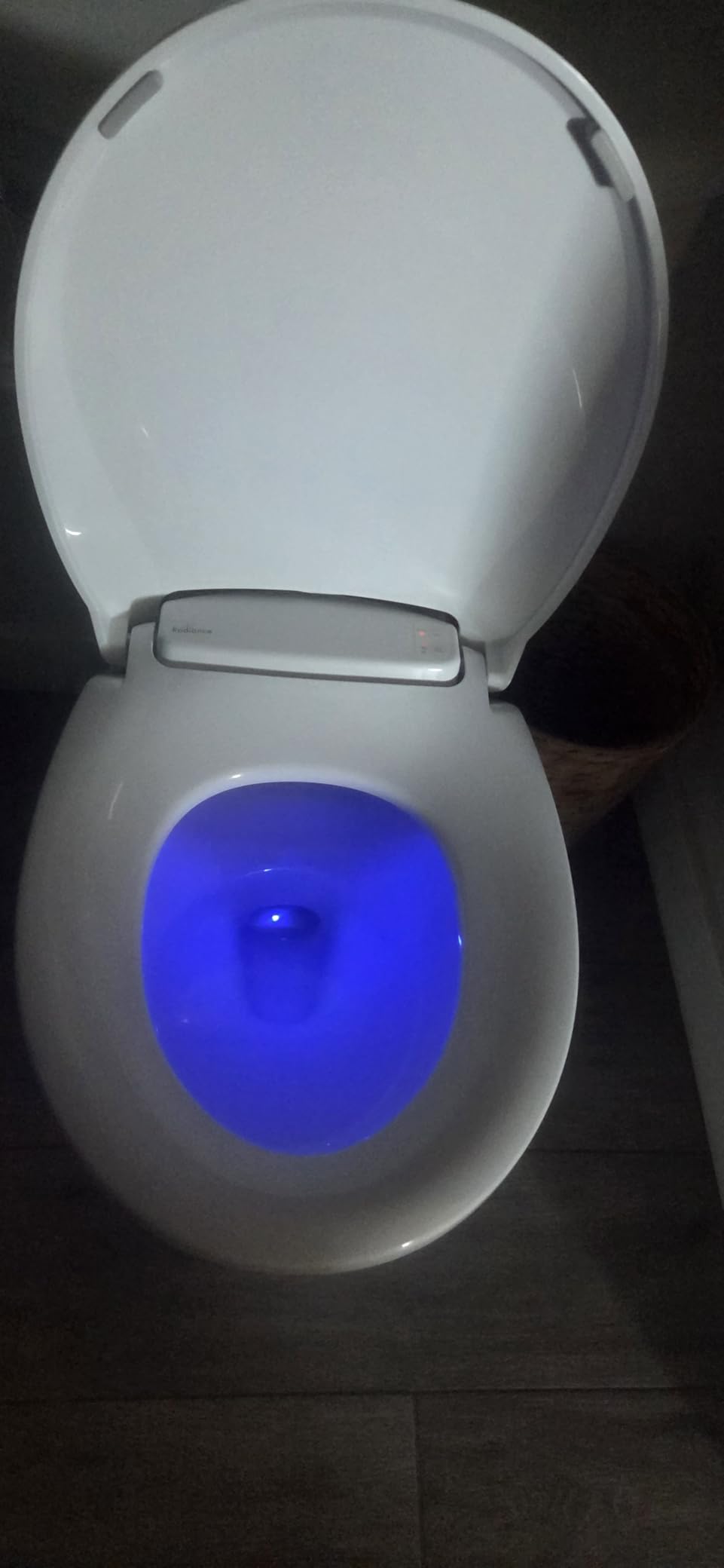 Bemis Radiance Heated Night Light Toilet Seat, Slow Close Adjustable Fit Long Lasting Plastic Seat, Round, White customer photo 2