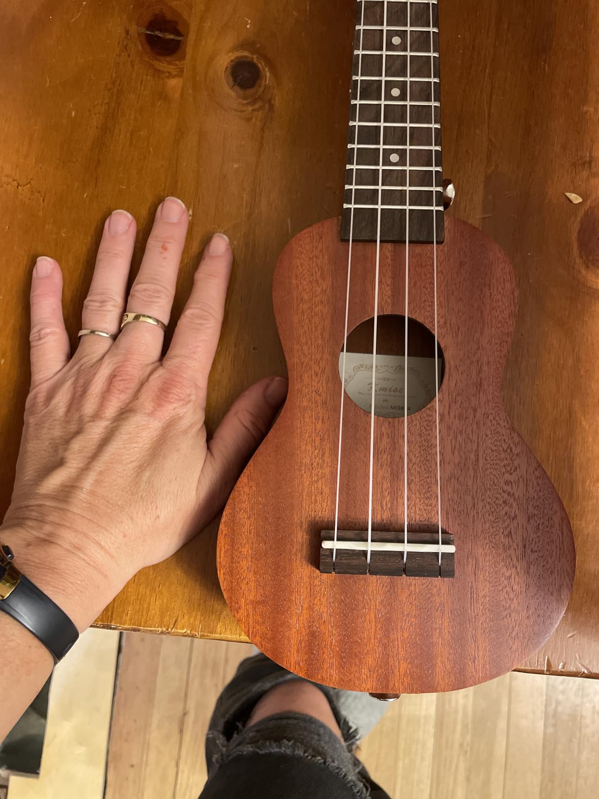 Kmise Professional Ukulele for Adult Beginner, Free Online Lesson 21 inch Soprano Mahogany Ukelele with Kids Ukele Bundle Starter Kit customer photo 1