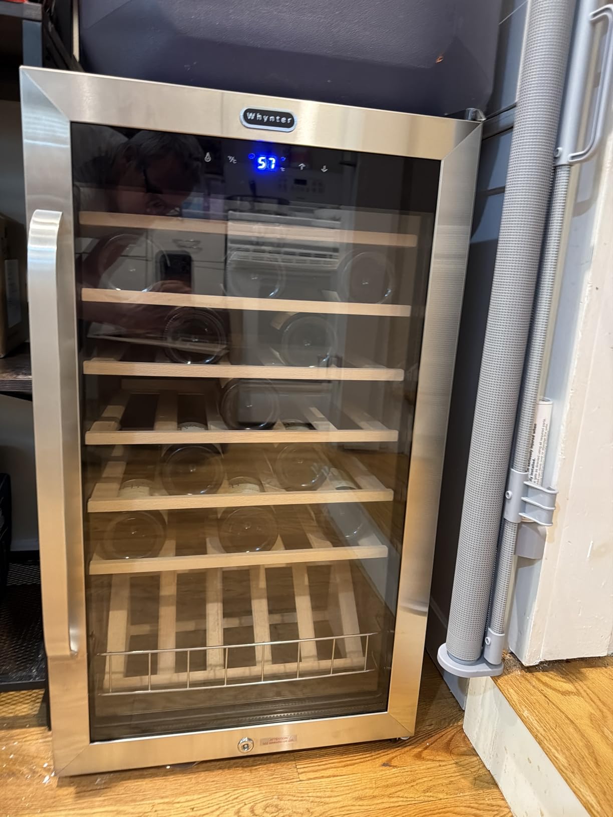 Whynter FWC-341TS 34 Bottle Freestanding Stainless Steel Wine Refrigerator with Display Shelf and Digital Control customer photo 1