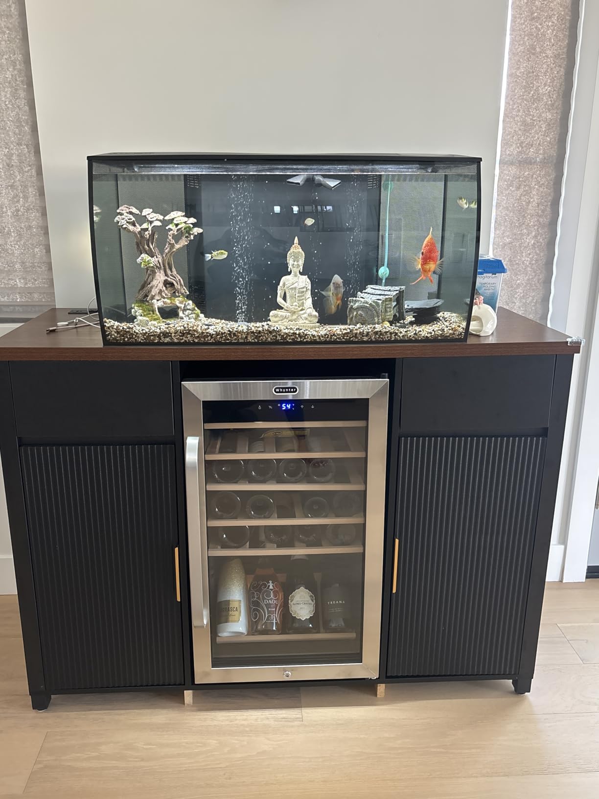Whynter FWC-341TS 34 Bottle Freestanding Stainless Steel Wine Refrigerator with Display Shelf and Digital Control, Gray customer photo 2