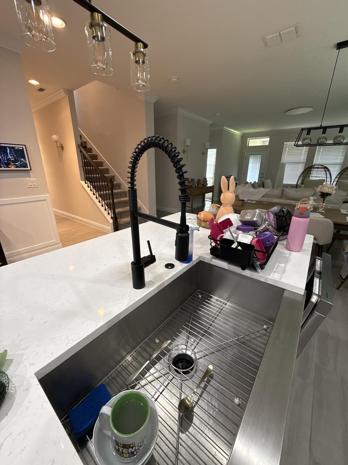 Moen Align Spot Resist Stainless Motionsense Wave Sensor Touchless One-Handle High Arc Spring Pulldown Kitchen Faucet with Sprayer customer photo 2