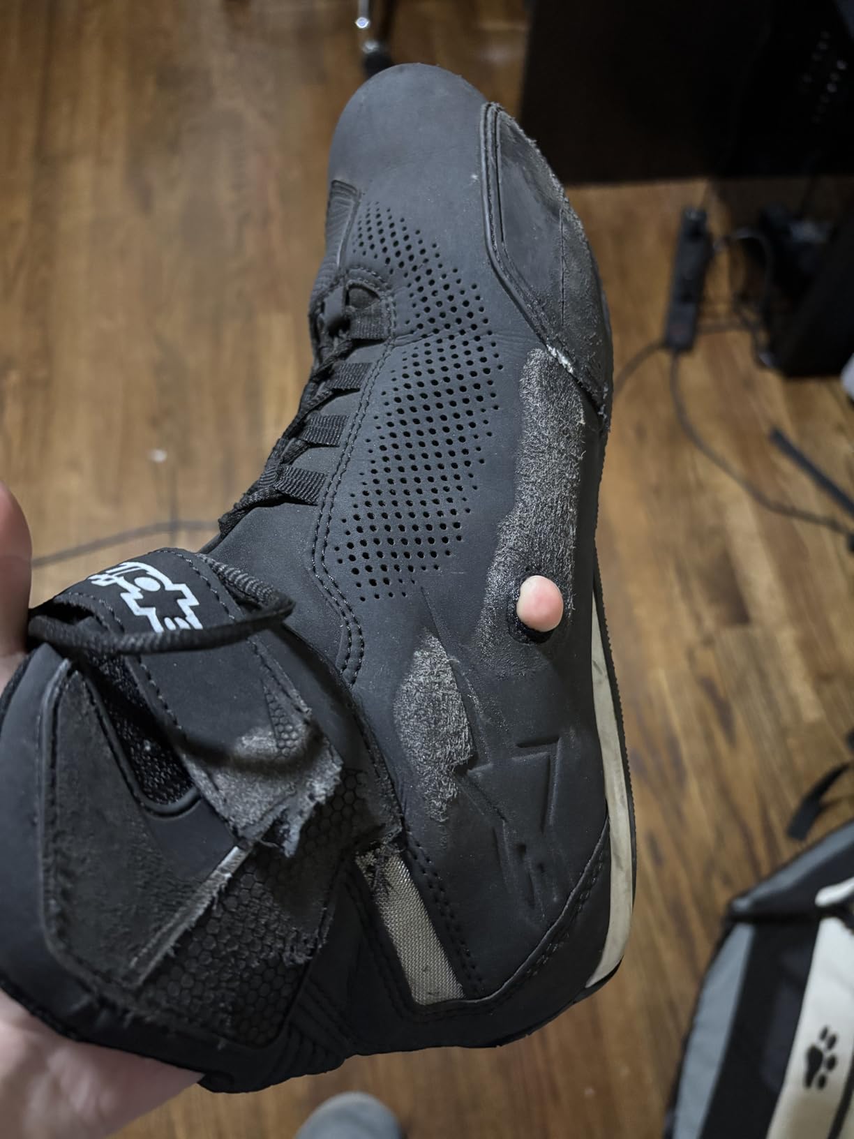Alpinestars Men's Sektor Vented Street Motorcycle Shoe, Black/Gray/Red, 10.5 customer photo 2