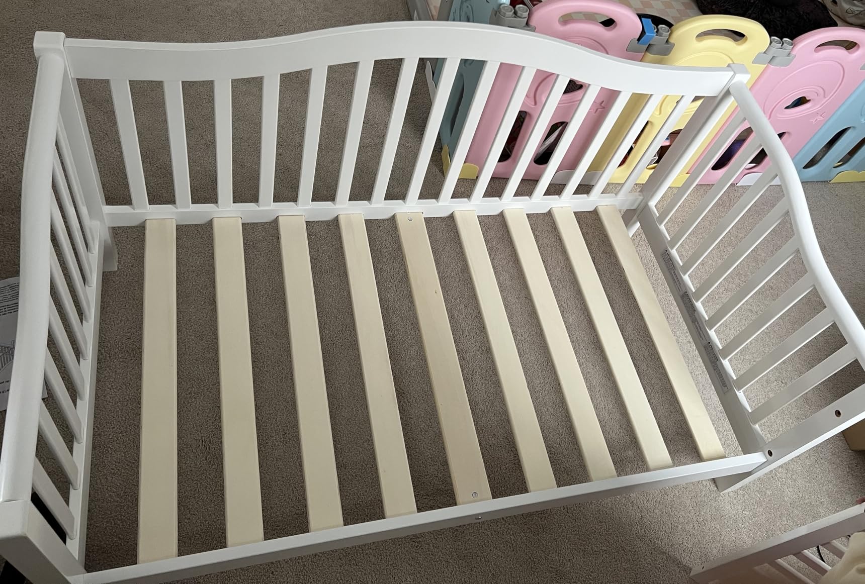 Dream On Me Austin Toddler Day Bed with Rails in White, Greenguard Gold Certified customer photo 2