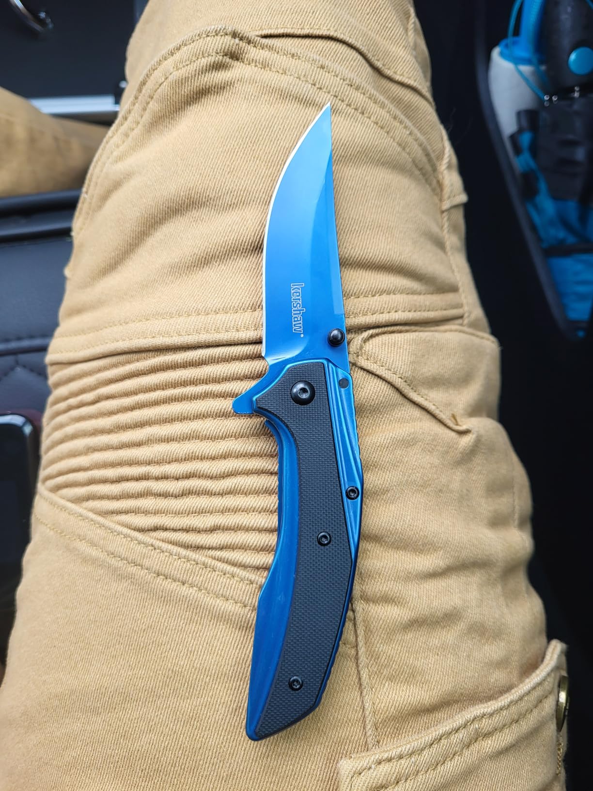 Kershaw Outright Folding Pocket Knife, 8Cr13MoV Stainless Steel Blade, Pocketclip customer photo 1