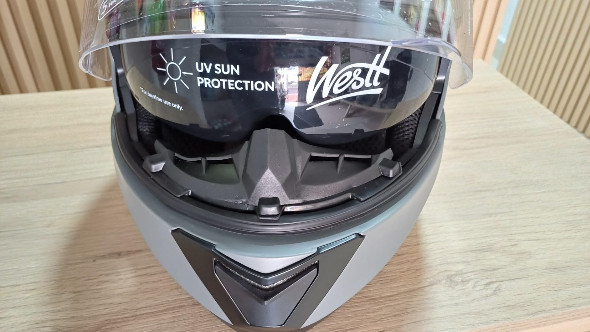 Westt Modular Motorcycle Helmet - DOT Approved - Full Face Flip Up, Internal Sun Visor for Men Women customer photo 1