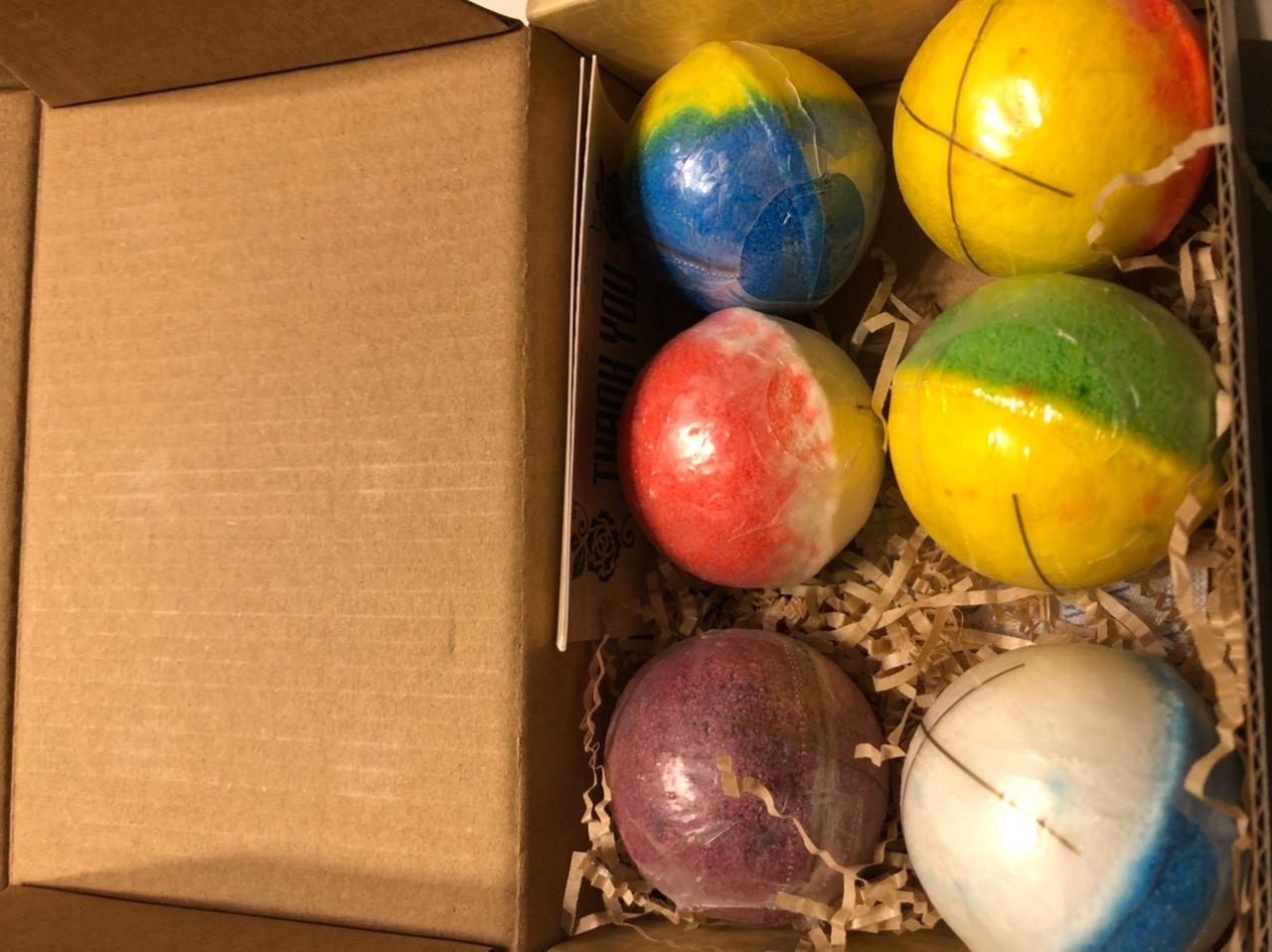 INTEYE Organic Bath Bombs Gift Set, 24 Handmade Fizzies Rich in Essential Oil, Moisturize Dry Skin customer photo 2