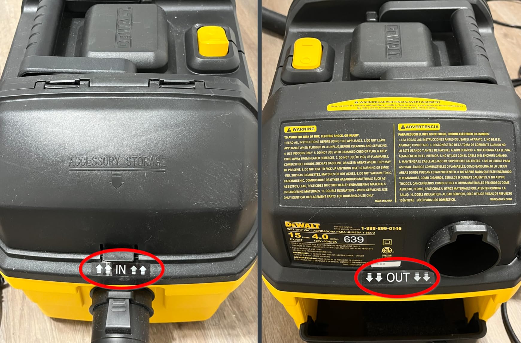 DEWALT DXV04T 4 Gallon Wet/Dry Shop Vacuum, 5 Peak HP customer photo 2