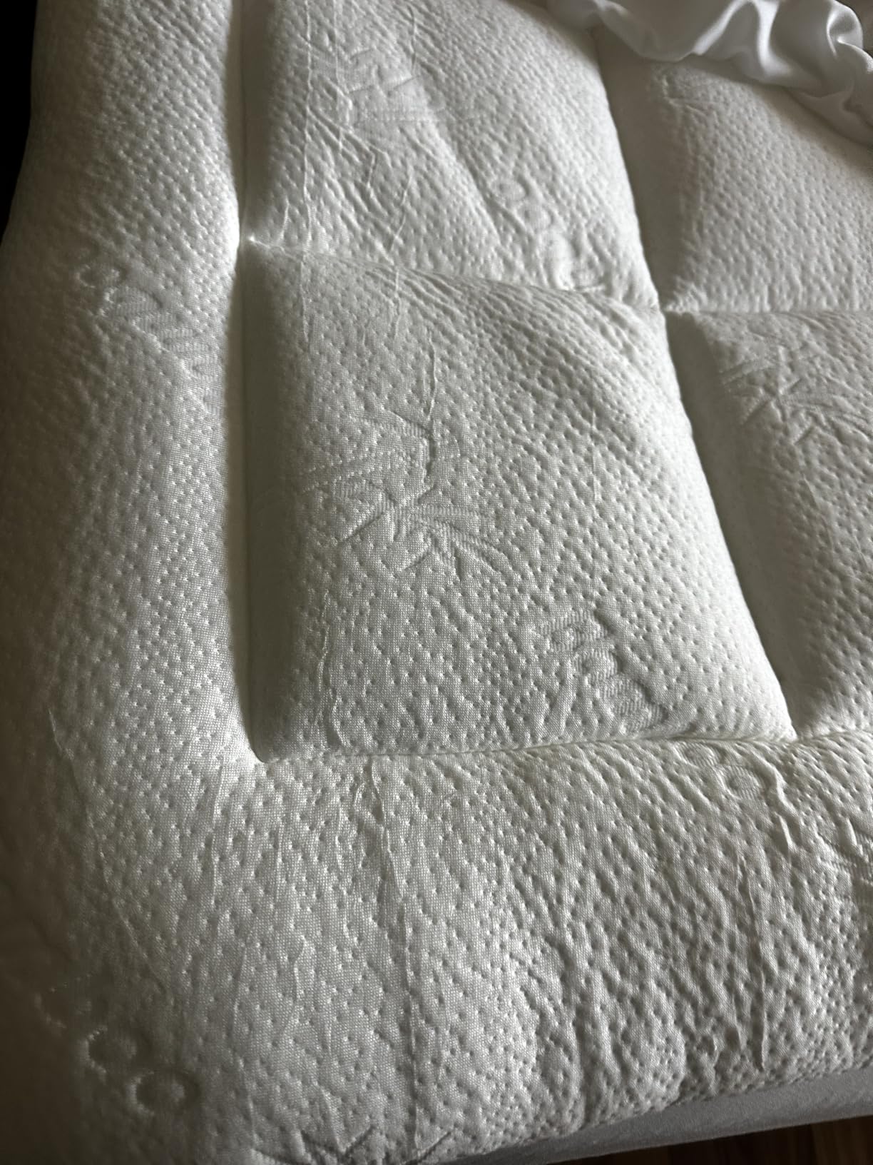 Niagara Sleep Solution Ultra Soft Queen Size Mattress Topper - Rayon Derived from Bamboo Pillow Top Mattress Pad for Back Pain Relief - Naturally Cooling for Hot Sleepers, Green customer photo 2