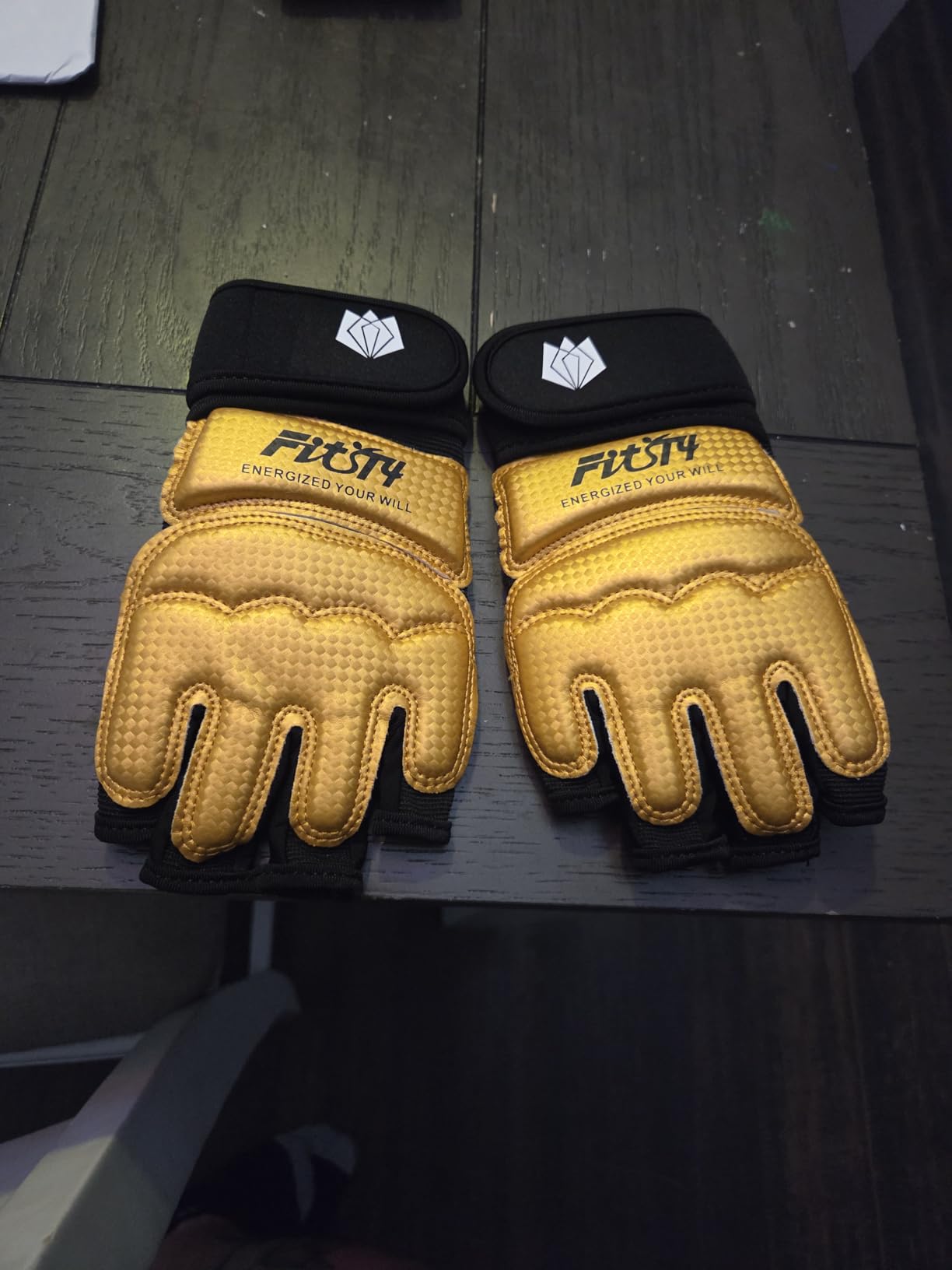 FitsT4 Sports Half Mitts MMA UFC Training Boxing Punch Bag Martial Arts Gloves customer photo 1