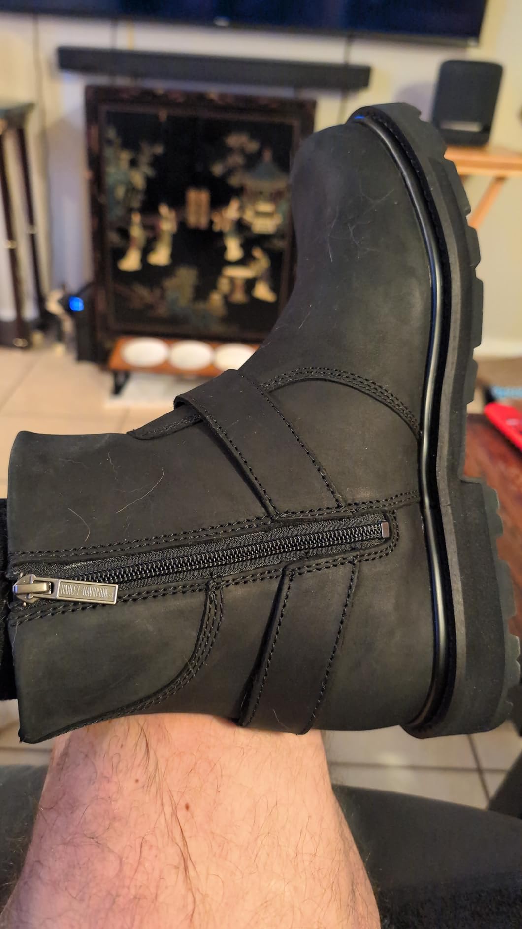 Harley-Davidson FOOTWEAR Mens Rambert Harness Leather Riding Casual Boots Ankle customer photo 1